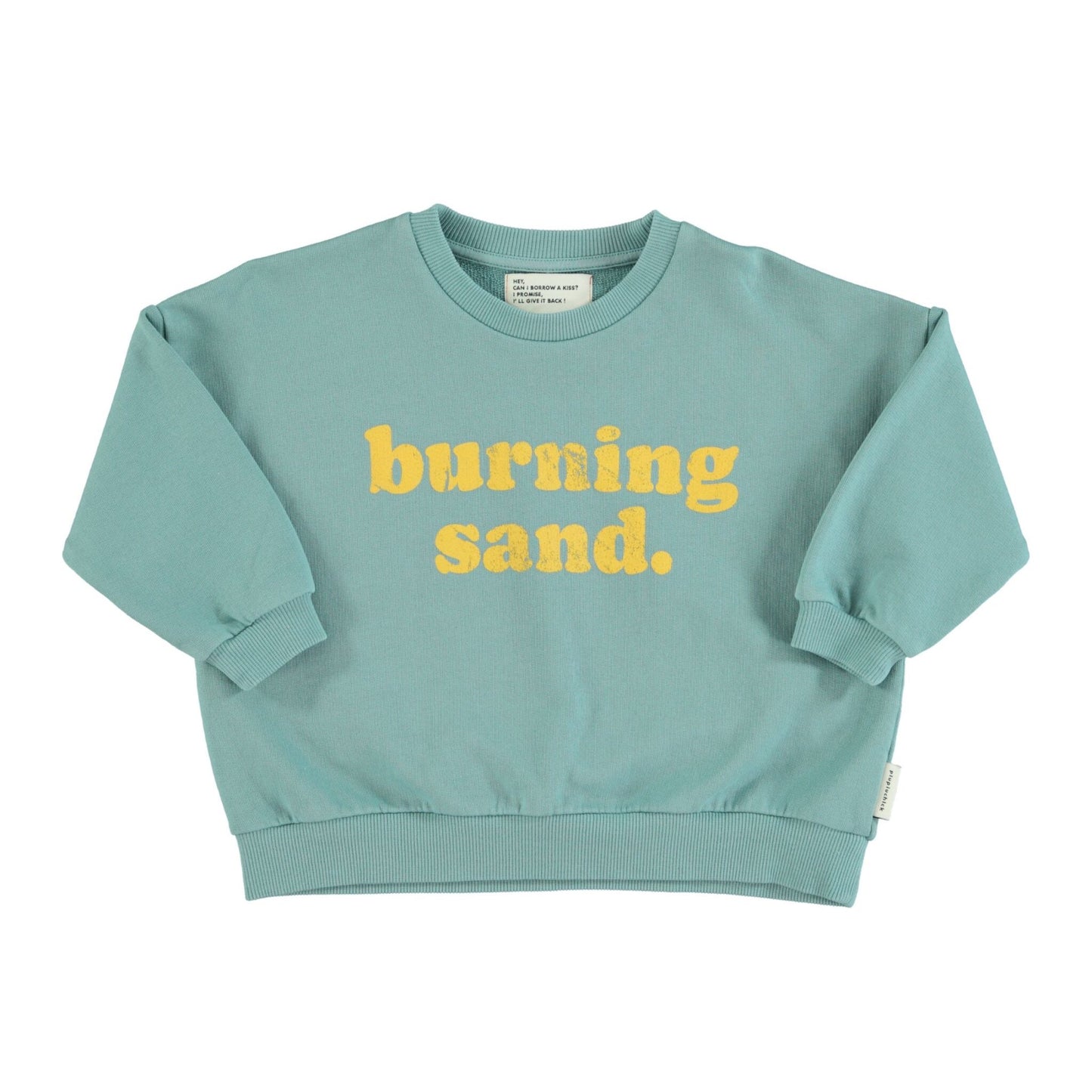 sweatshirt green 'burning sand'